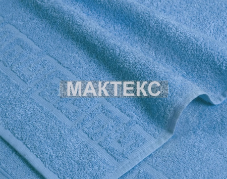 Полотенце махровое 40 х 70 - ЗТ - (А) Голубое
