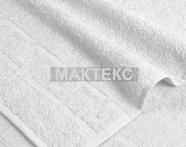 Полотенце махровое 50 х 90 - ЗТ - (А) Белое