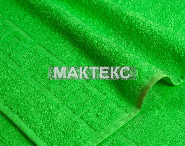 Полотенце махровое 50 х 90 - ЗТ - (А) Зеленое