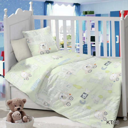Детское постельное бельё сатин для детских кроваток - ЛТМ - Baby Time Городок                                  