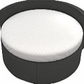 Простыня круглая из страйп-сатина на резинке 200 x 200